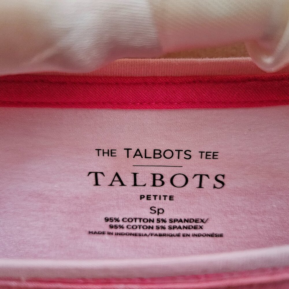 TALBOTS Pink Tee Sp - Picture 2 of 10